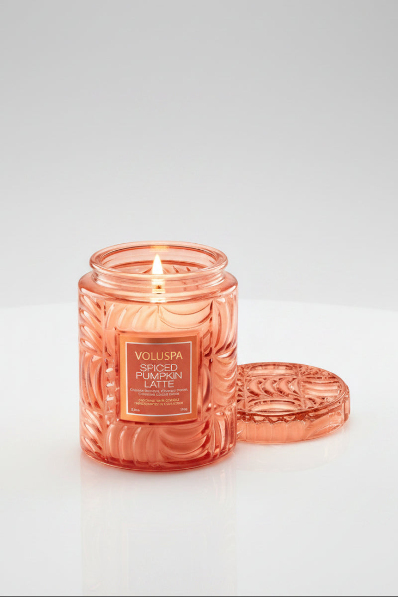 Voluspa Spiced Pumpkin Latte Small Jar Candle