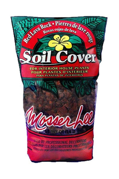 Soil Cover Red Lava Rock 1.5 qt