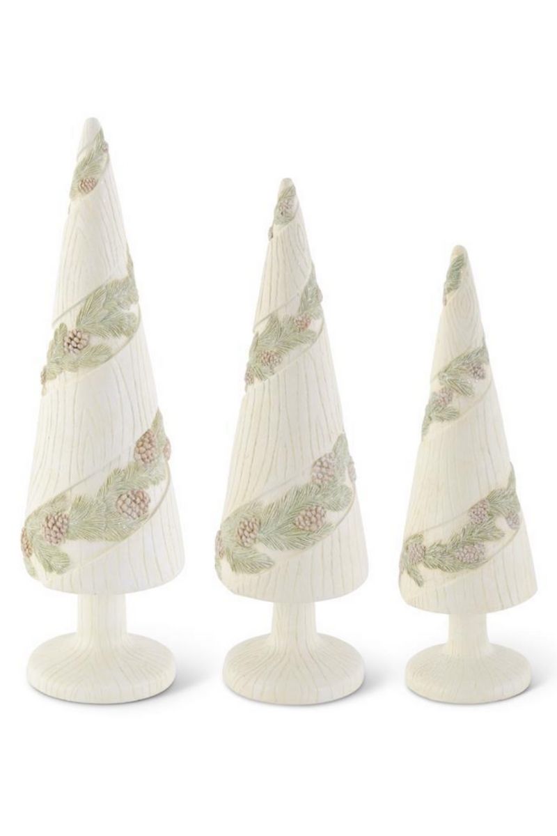 CREAM WD GRN TREE W/PC GRLND L