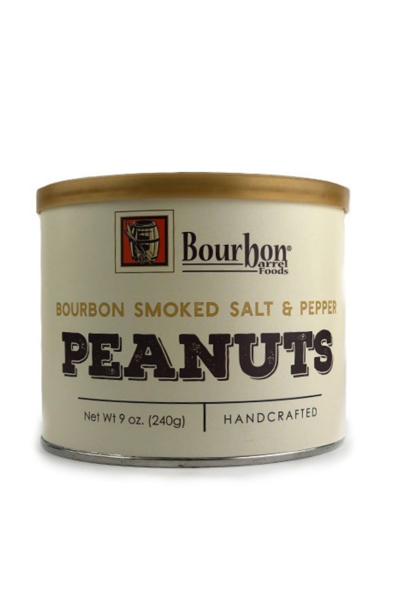 Bourbon Barrel Foods Bourbon Smoked Salt & Pepper Peanuts 9 oz