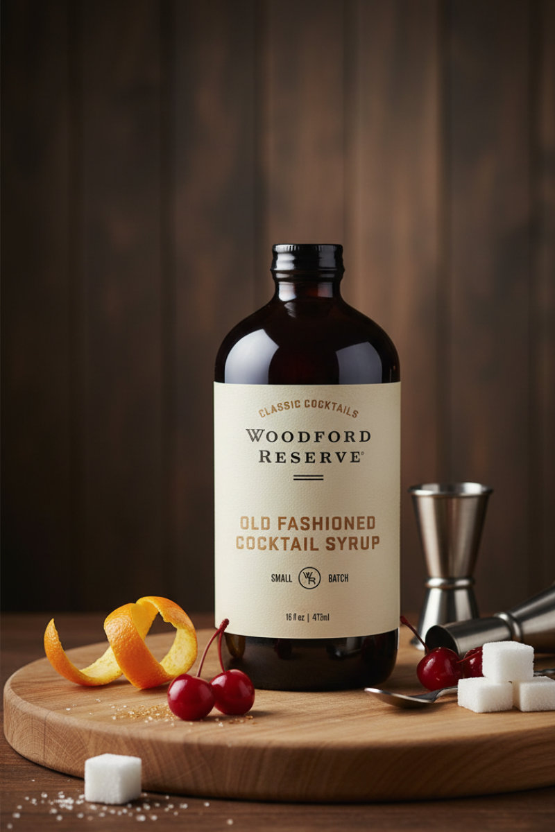 Bourbon Barrel Foods Woodford Reserve Old Fashioned Cocktail Syrup