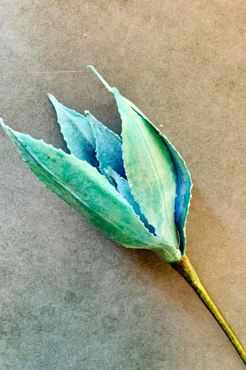 SILK AGAVE PLANT 12"