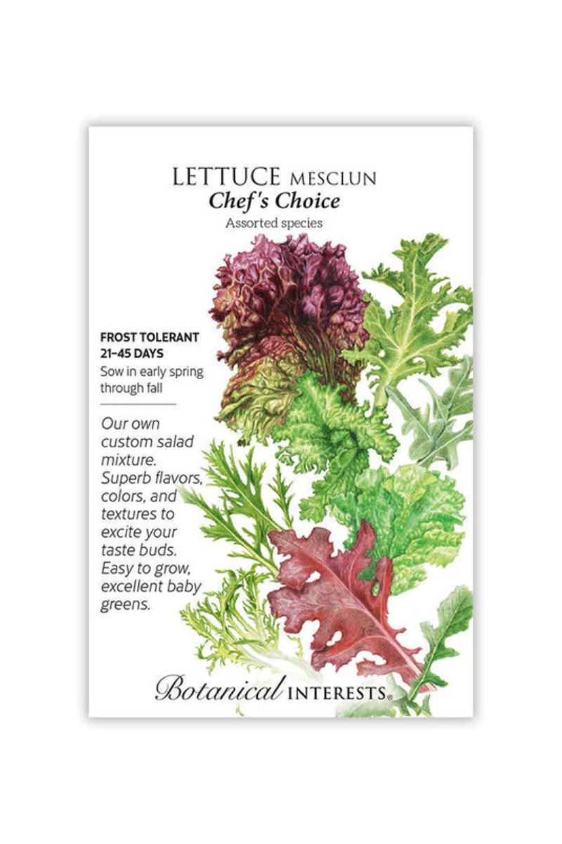 Botanical Interests Chef's Choice Mesclun Lettuce Seeds