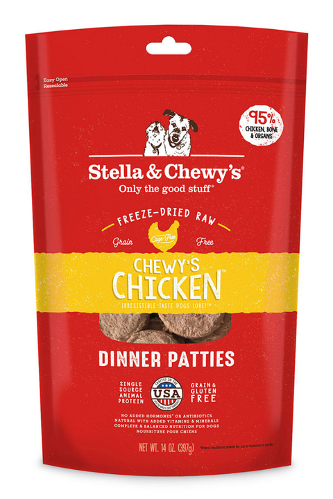 Stella & Chewy's Freeze Dried Raw Chewy's Chicken Dinner Patties 14 oz