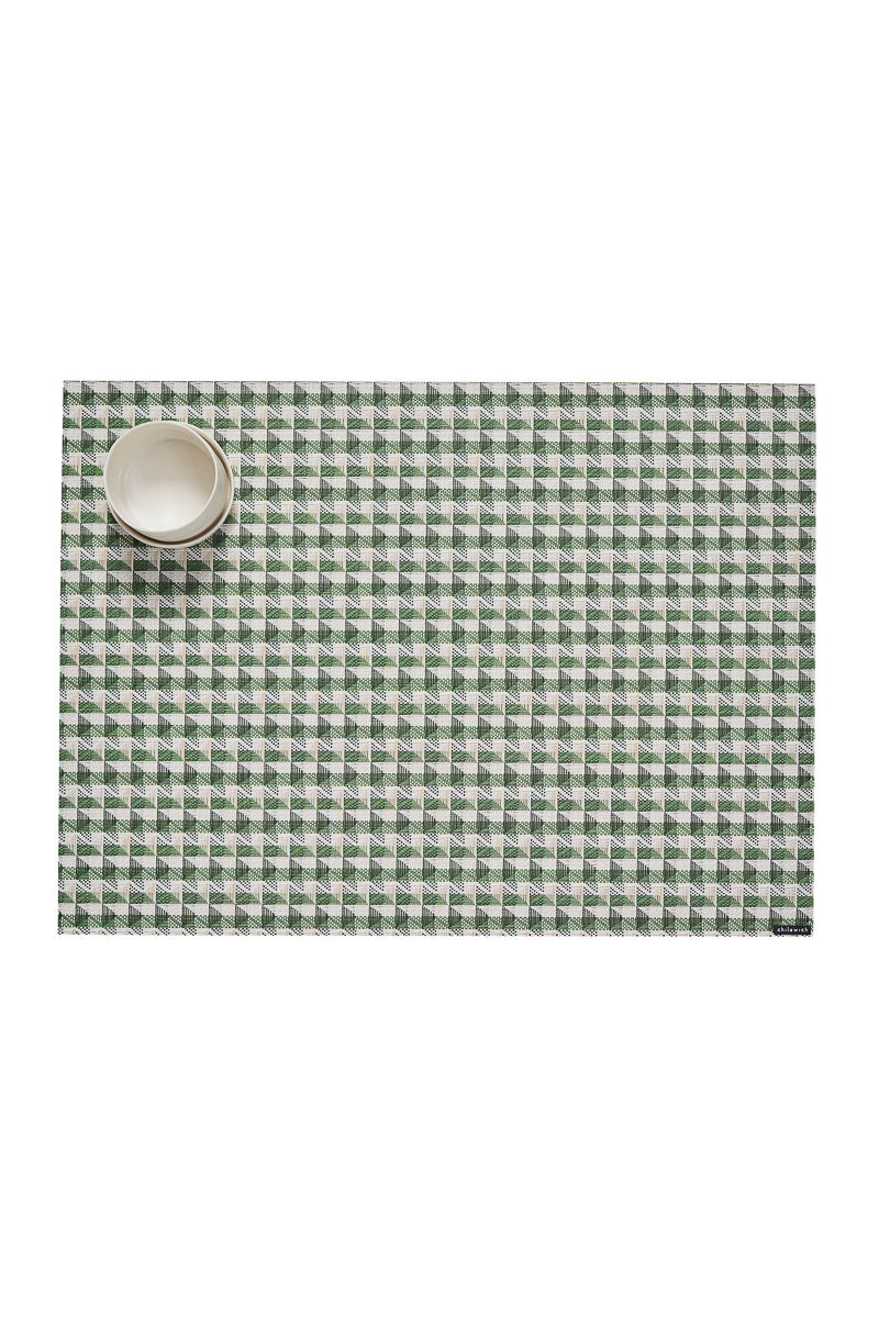 Chilewich Crane Placemat Rectangle 14"x19" Thyme
