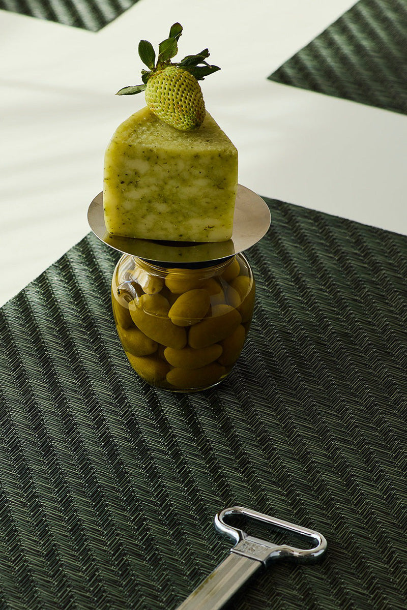 Chilewich Foxtail Placemat Rectangle 14"x19" Thyme