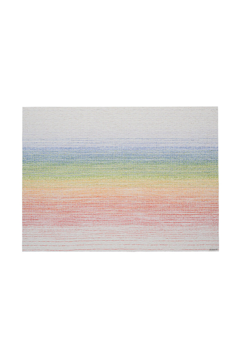 Chilewich Ombre Placemat Rectangle 14"x19" Rainbow