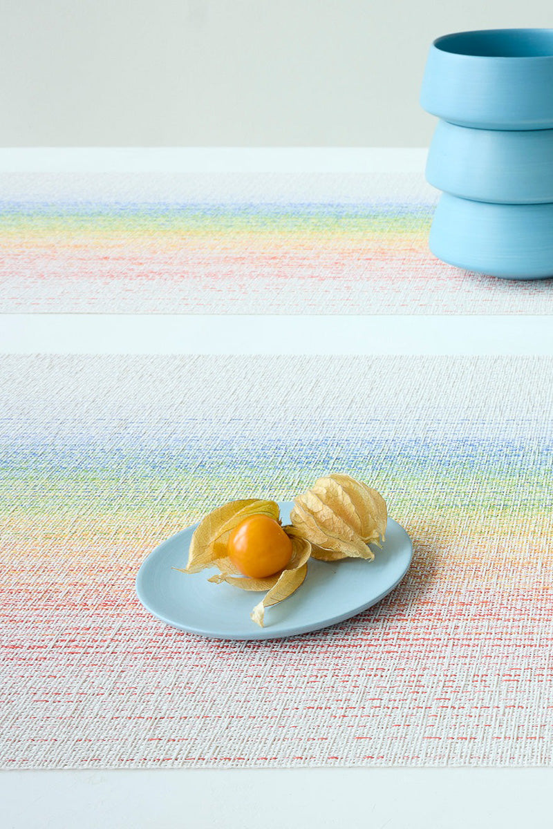 Chilewich Ombre Placemat Rectangle 14"x19" Rainbow