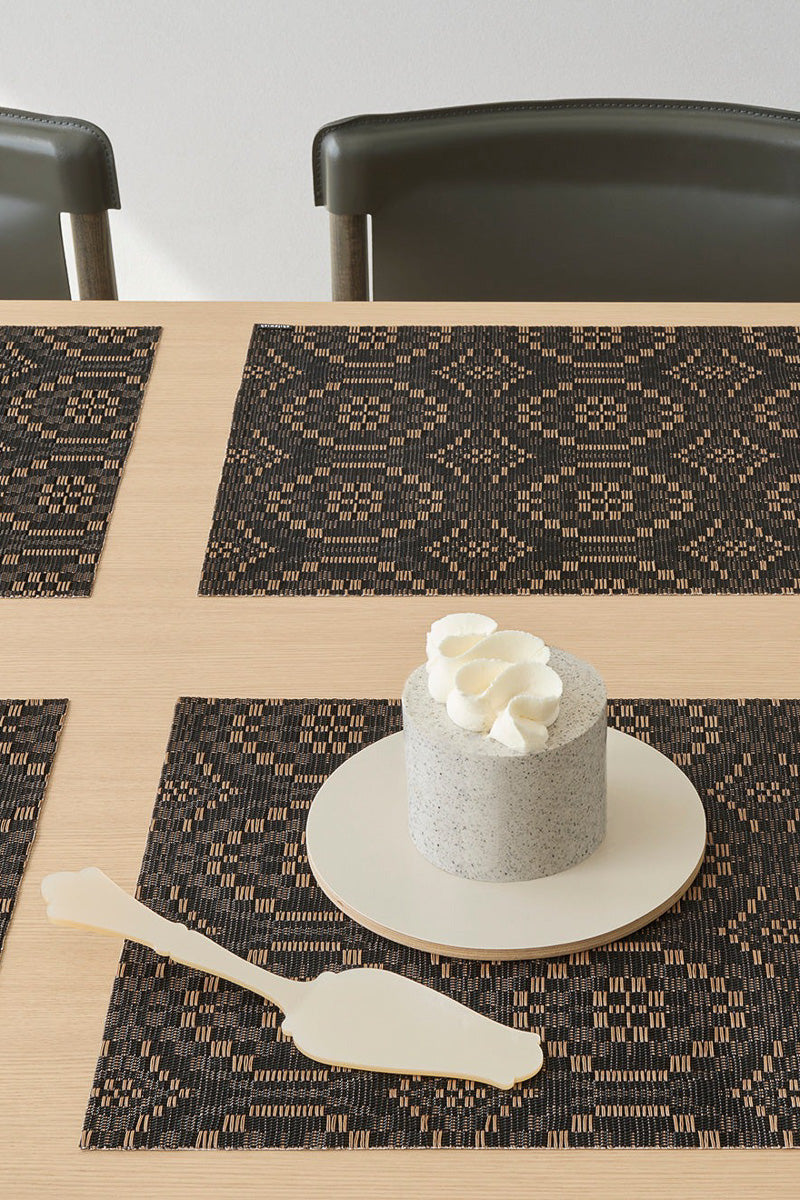 Chilewich Overshot Placemat Rectangle 14"x19" Tiger Eye