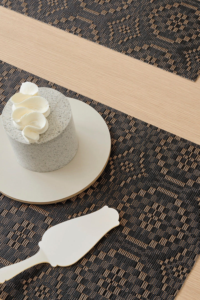 Chilewich Overshot Placemat Rectangle 14"x19" Tiger Eye