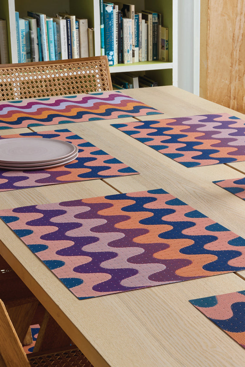 Chilewich Wiggle Placemat Rectangle 14"x19" Heatwave