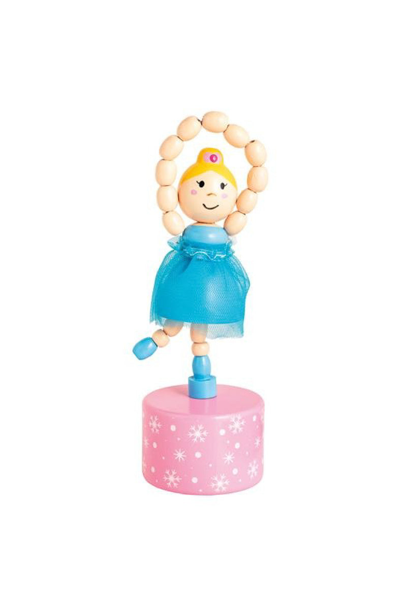 Nutcracker Blue Ballerina Collapsing Toy