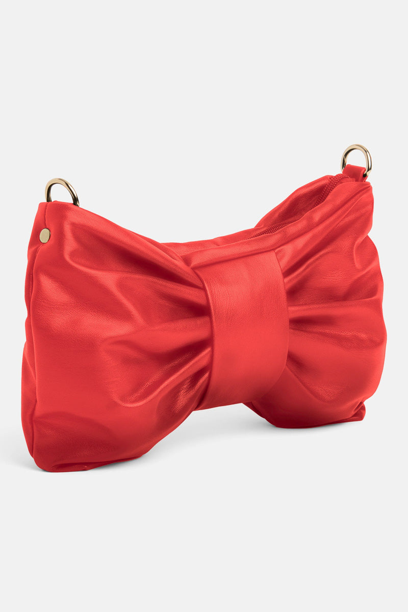 Clarissa Bow Crossbody Red