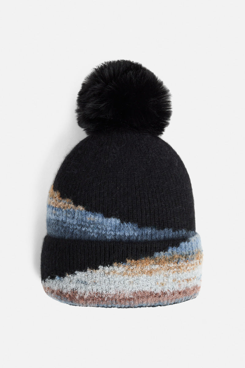 Glacier Mist Knit Hat Black