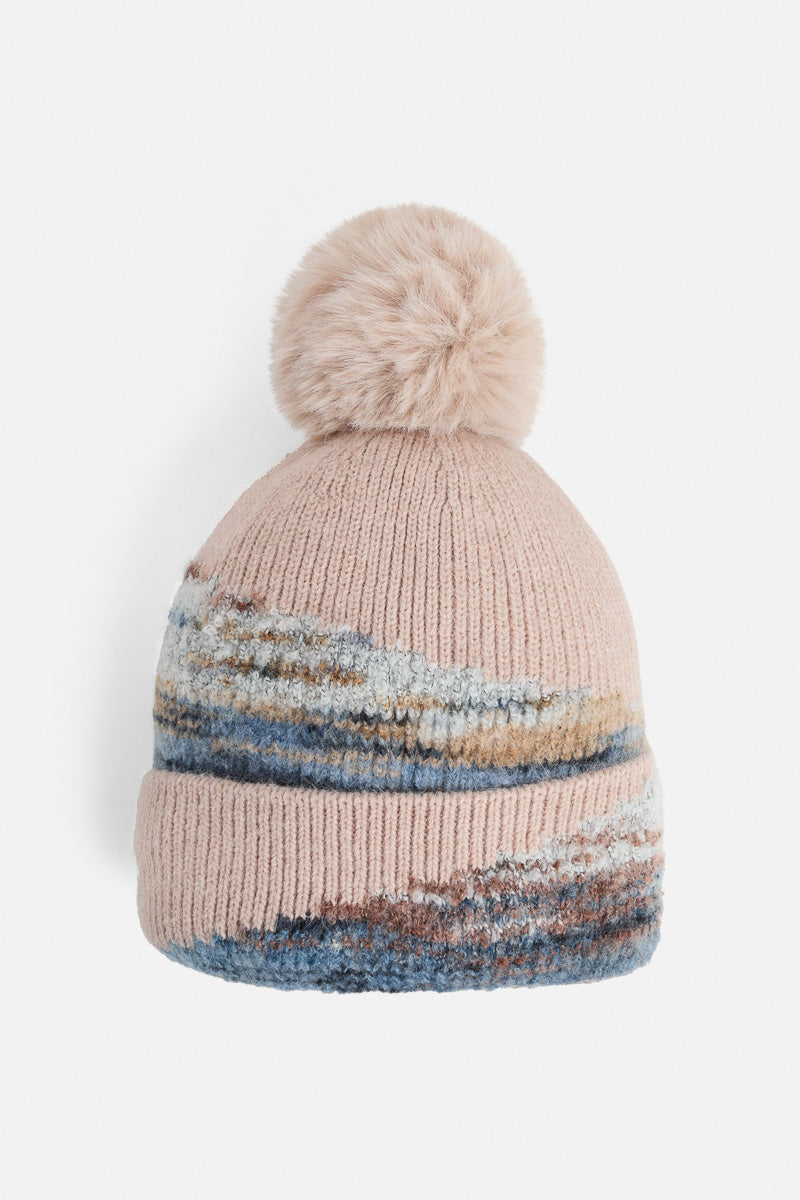 Glacier Mist Knit Hat Blush