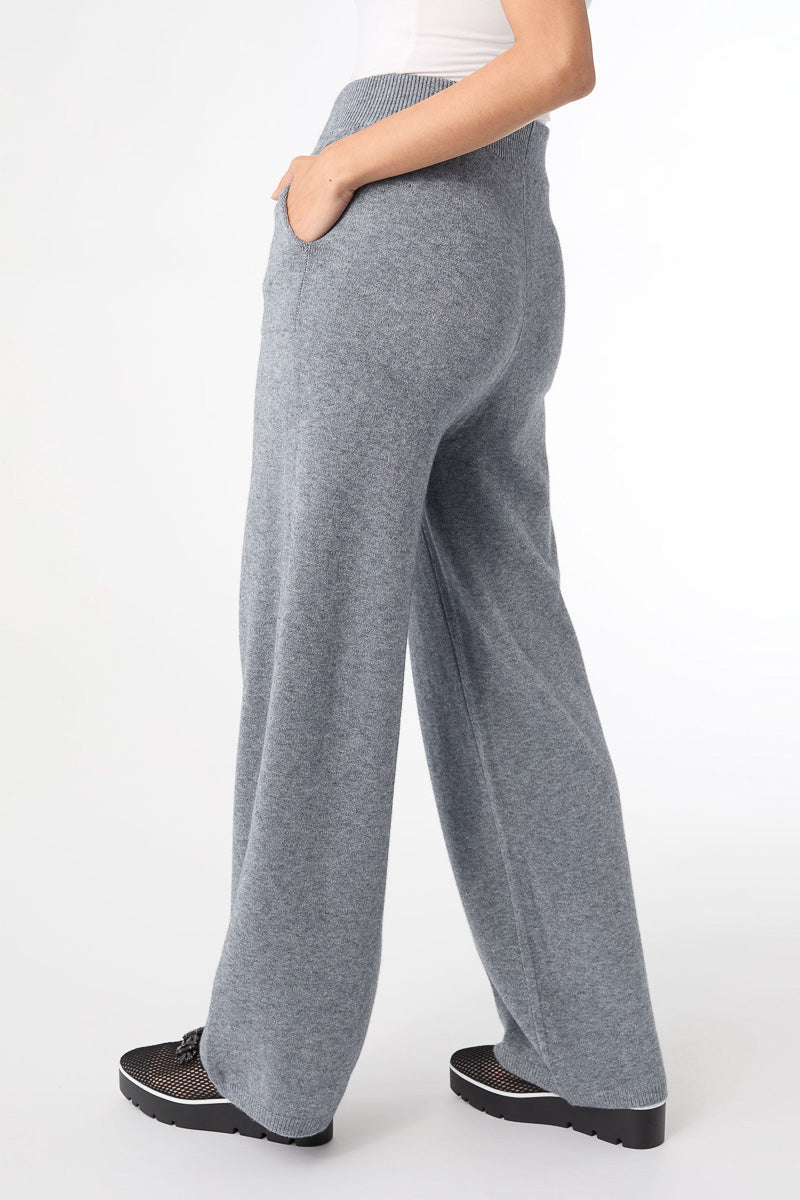 Heavenly-Luxe Wide Leg Bottoms S/M Mid Heather Grey