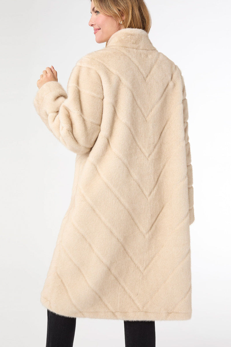 Naomi Faux Fur Coat L/XL Tan