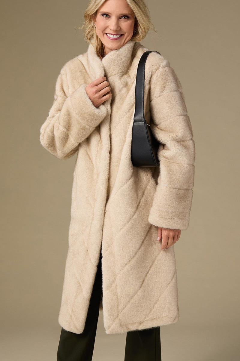 Naomi Faux Fur Coat L/XL Tan