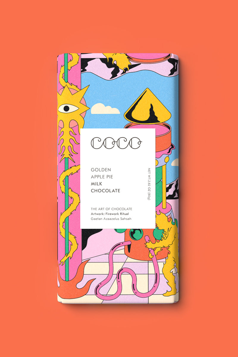 COCO Chocolatier Golden Apple Pie Chocolate Bar