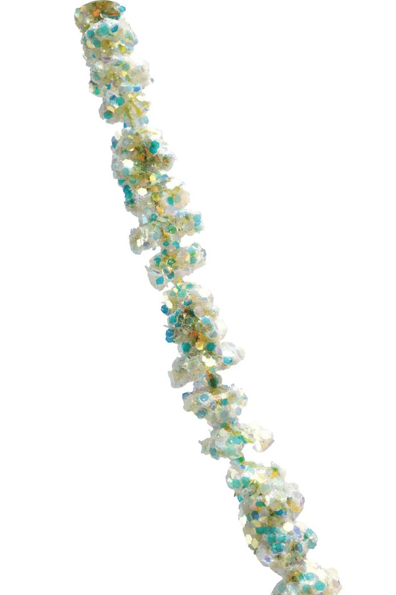 Garland with Iridescent Glitter 72" Multi Color