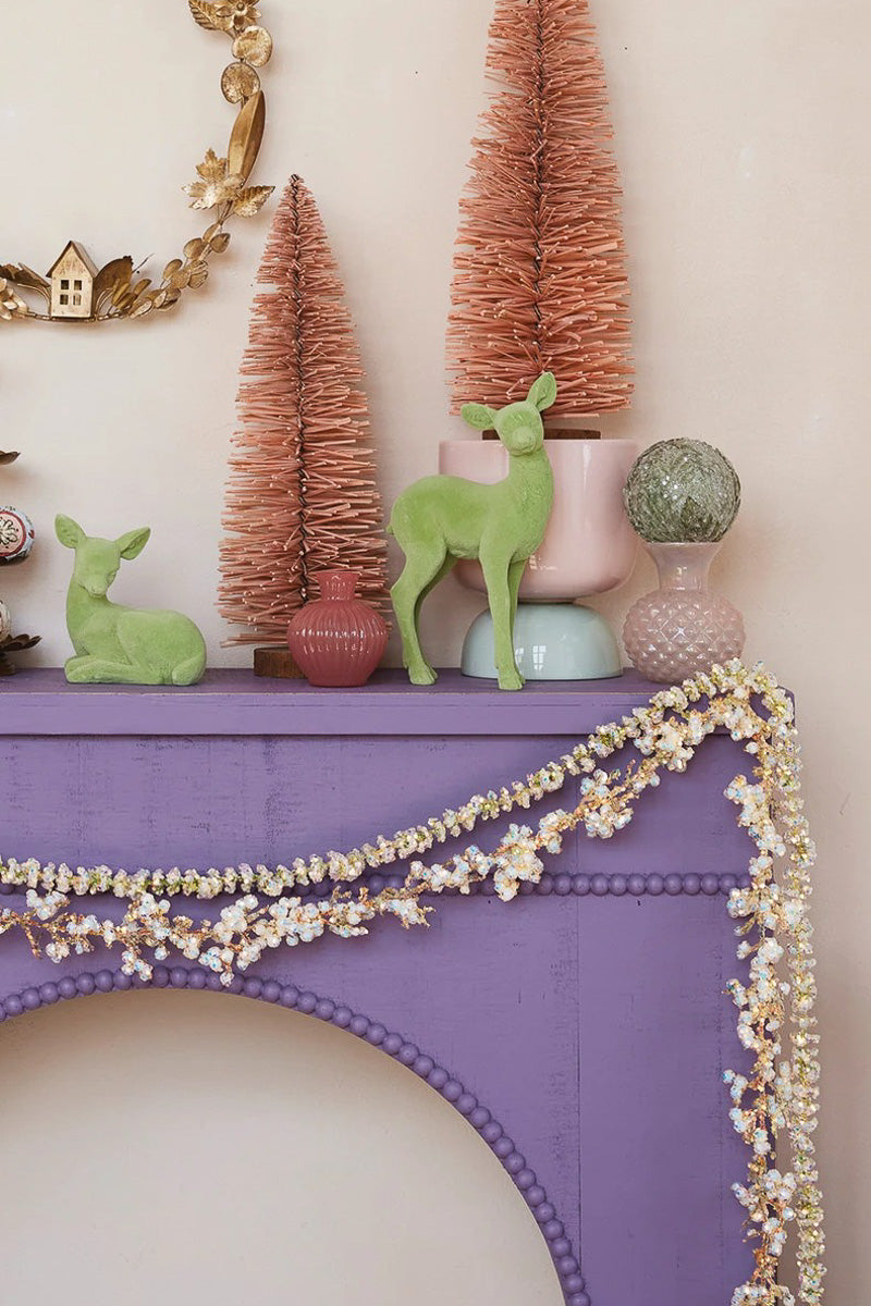 Garland with Iridescent Glitter 72" Multi Color