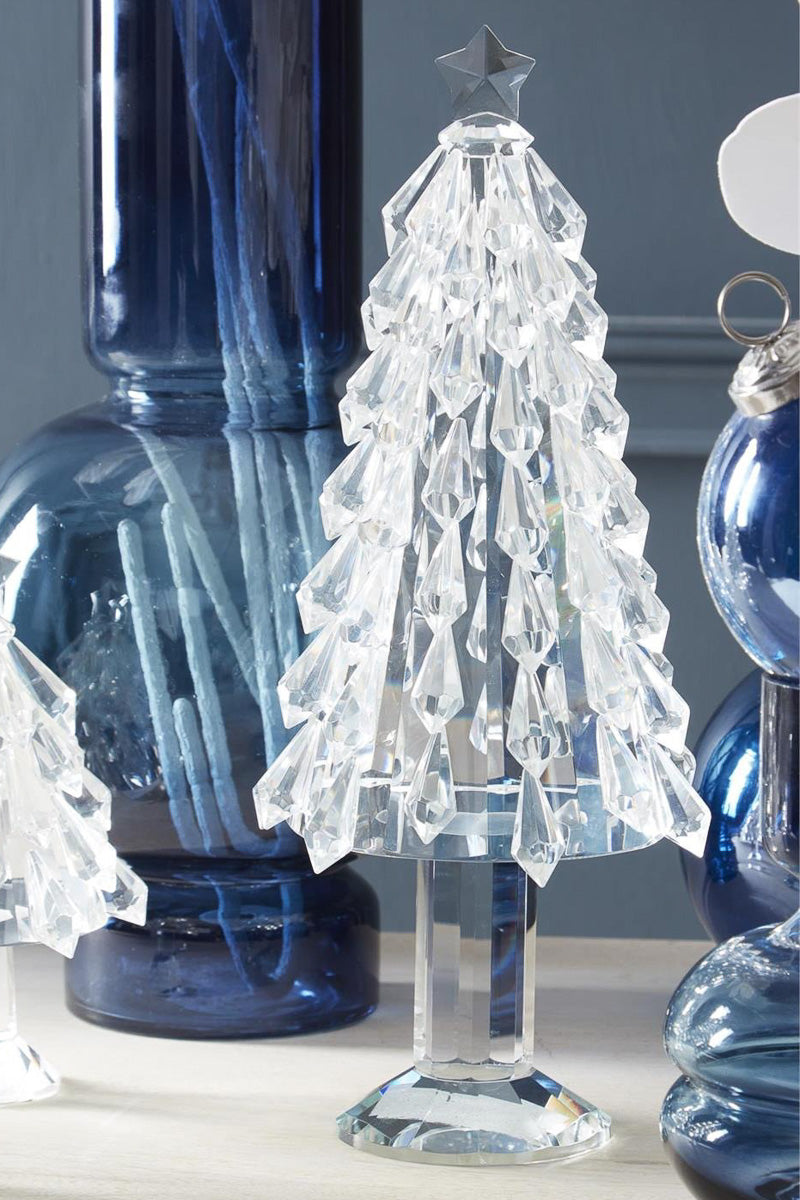 Crystal Christmas Tree With Star Topper Large