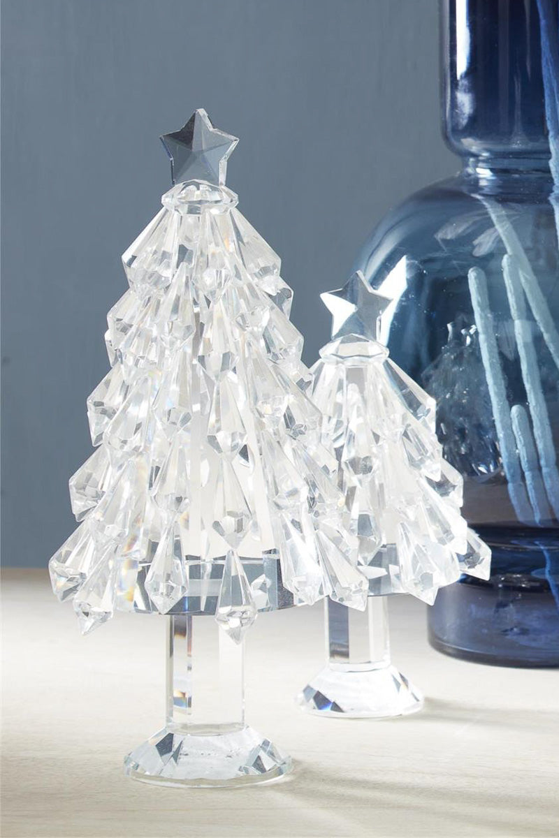 Crystal Christmas Tree With Star Topper Small
