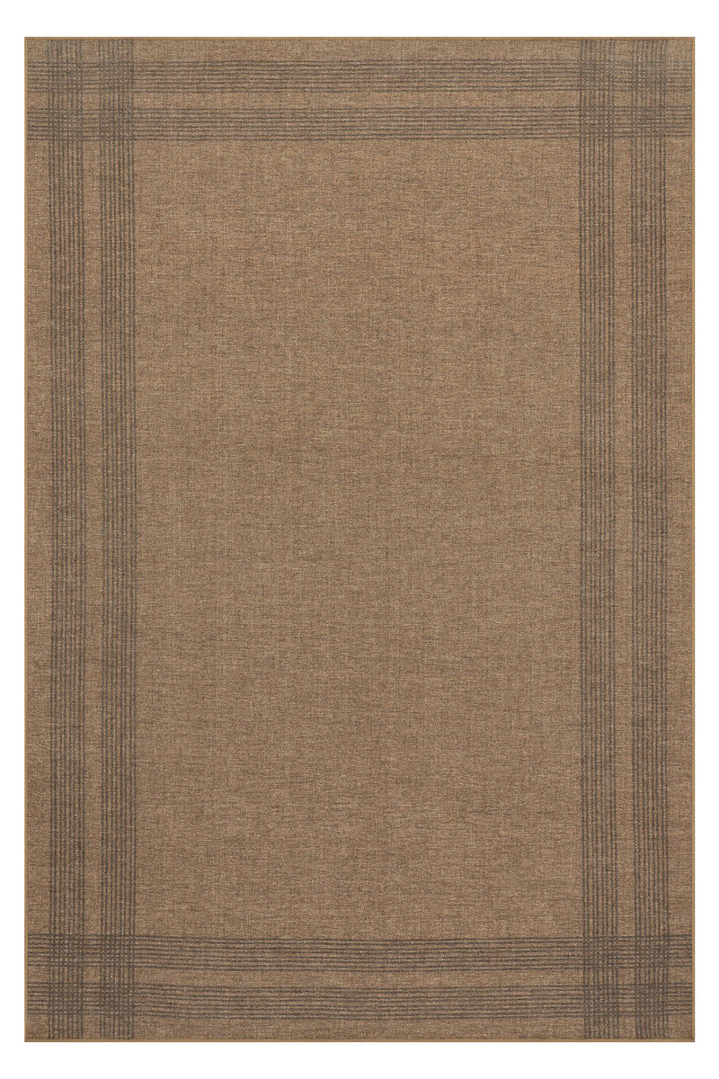 Dash & Albert Bedford Soft Plaid Washable Rug 2'x3' Tan
