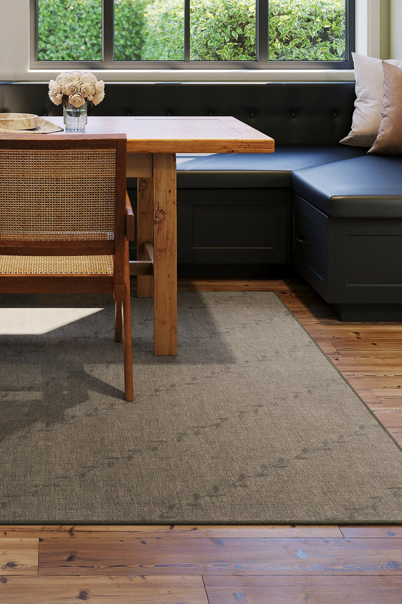 Dash & Albert Ivy Soft Floral Washable Rug 2'x3' Brown