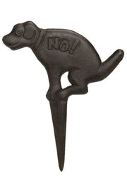 Stake, Dog No! Cast Iron 14"