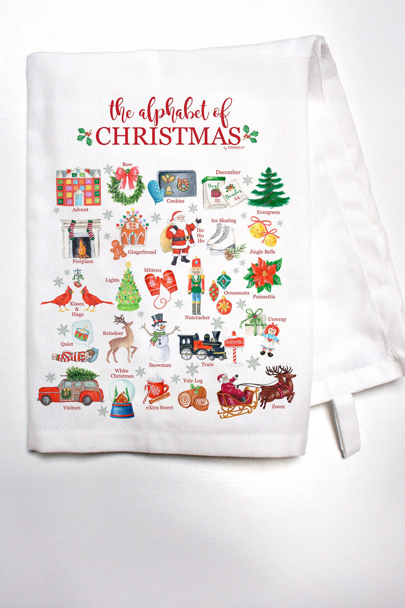 Dishique Christmas Alphabet Bar Towel