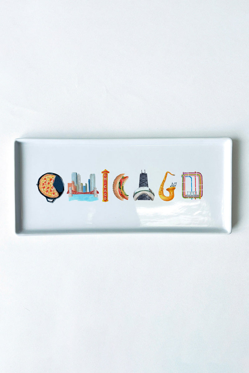 Dishique Chicago Typography Tray