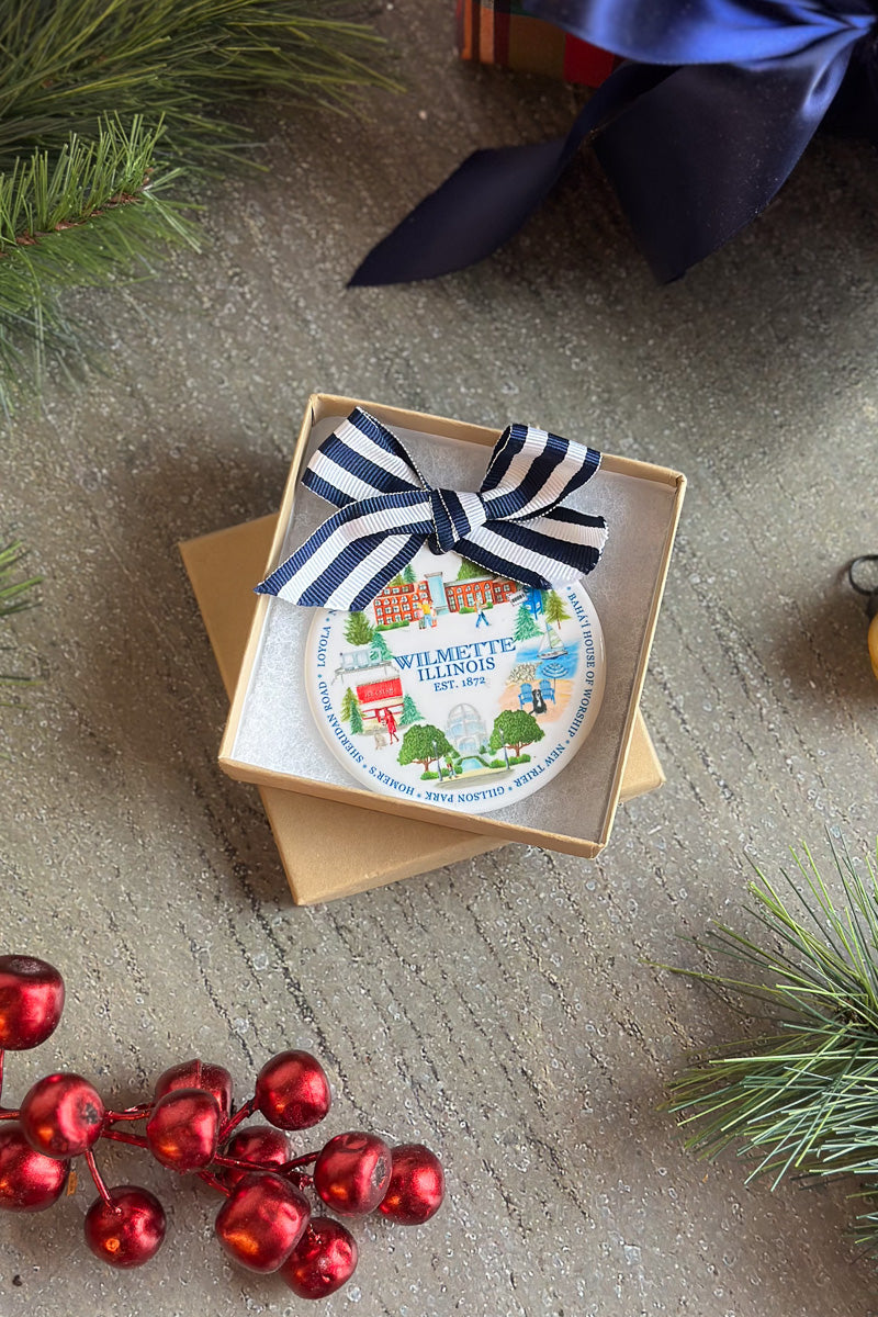 Dishique Winnetka Icons Christmas Ornament 3"