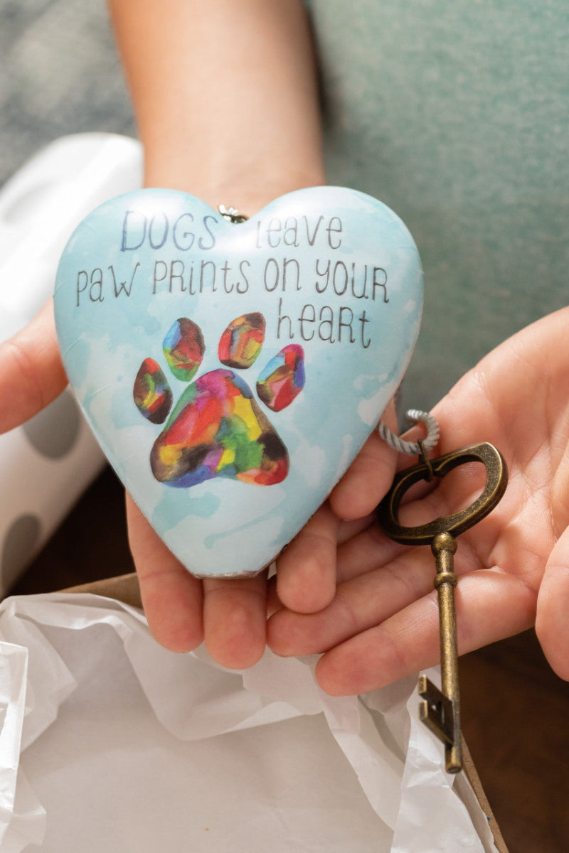 Dendaco Dogs Leave Paw Prints On Your Heart Art Heart