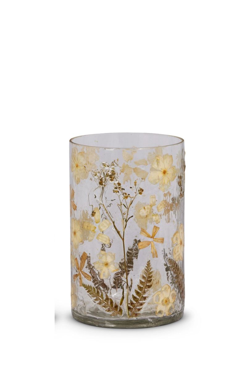 Dried Floral Container Large Gold