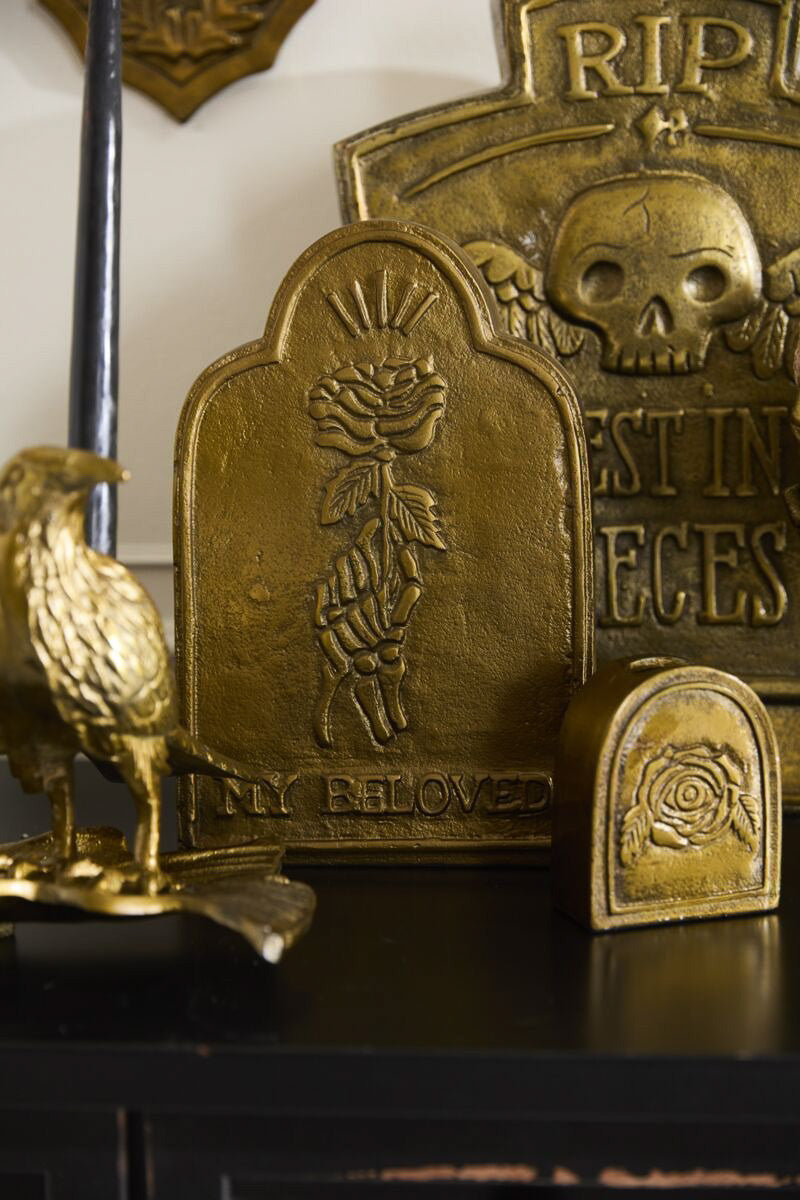 Duelo Tombstone 8"x 12.25" Antique Gold