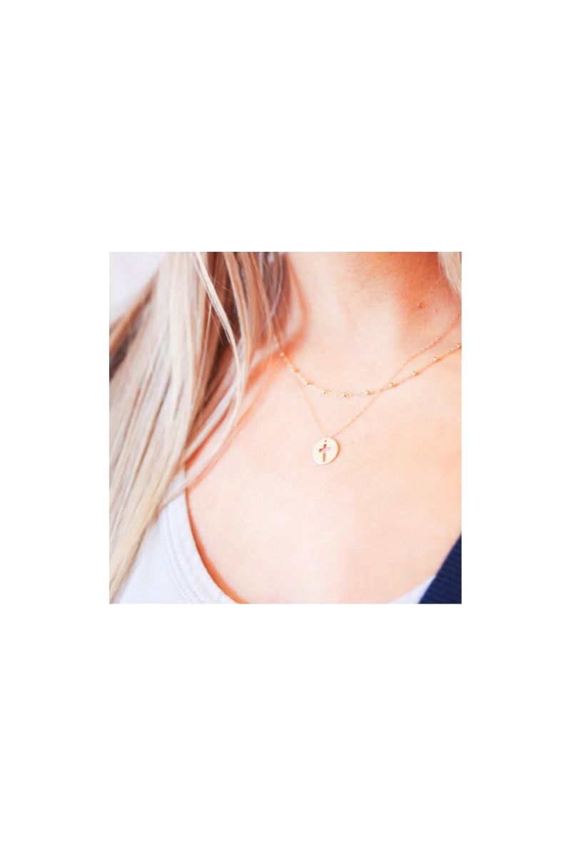enewton 16" Necklace Gold Blessed Gold Disc