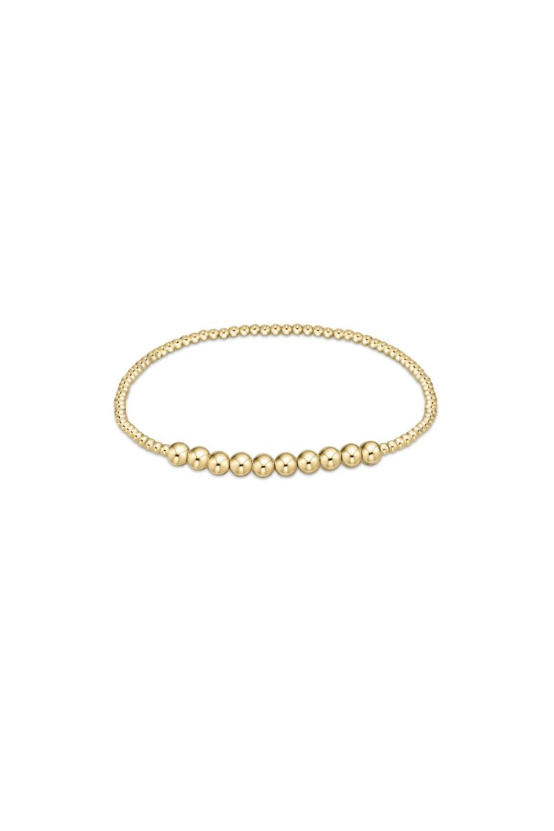 enewton Classic Gold Beaded Bliss 2mm Bead Bracelet 4mm Gold