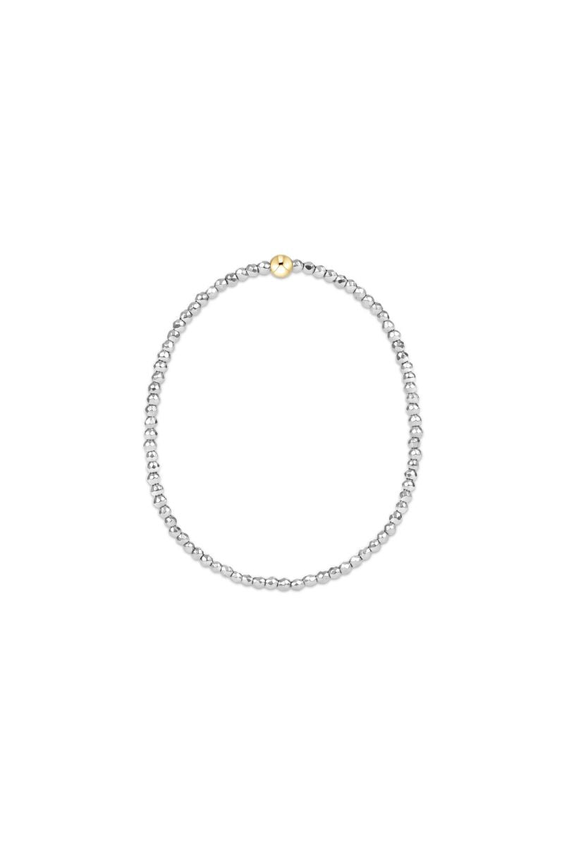 enewton Silver Faceted Hematite 2mm Bead Bracelet