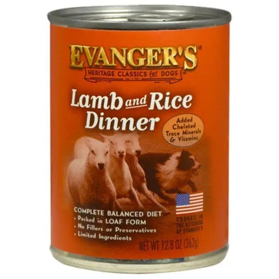 EVANGERS LAMB & RICE DOG CAN