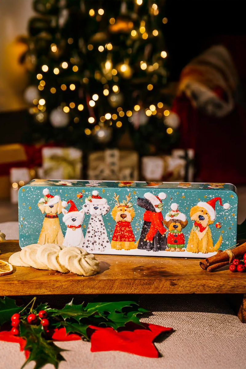 Farmhouse Biscuits Christmas Dog Tin