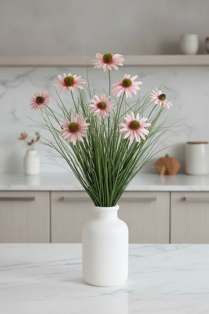 Faux Black-Eyed Susan Bush 23.5" Pink