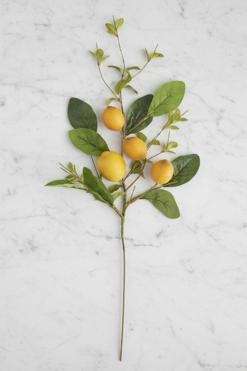 Faux Lemon and Foliage 28"