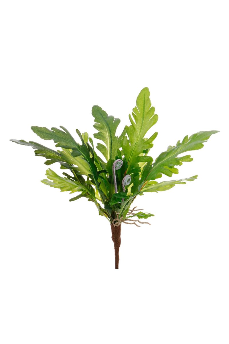 Faux Phoenix Fern Bush 13" Green