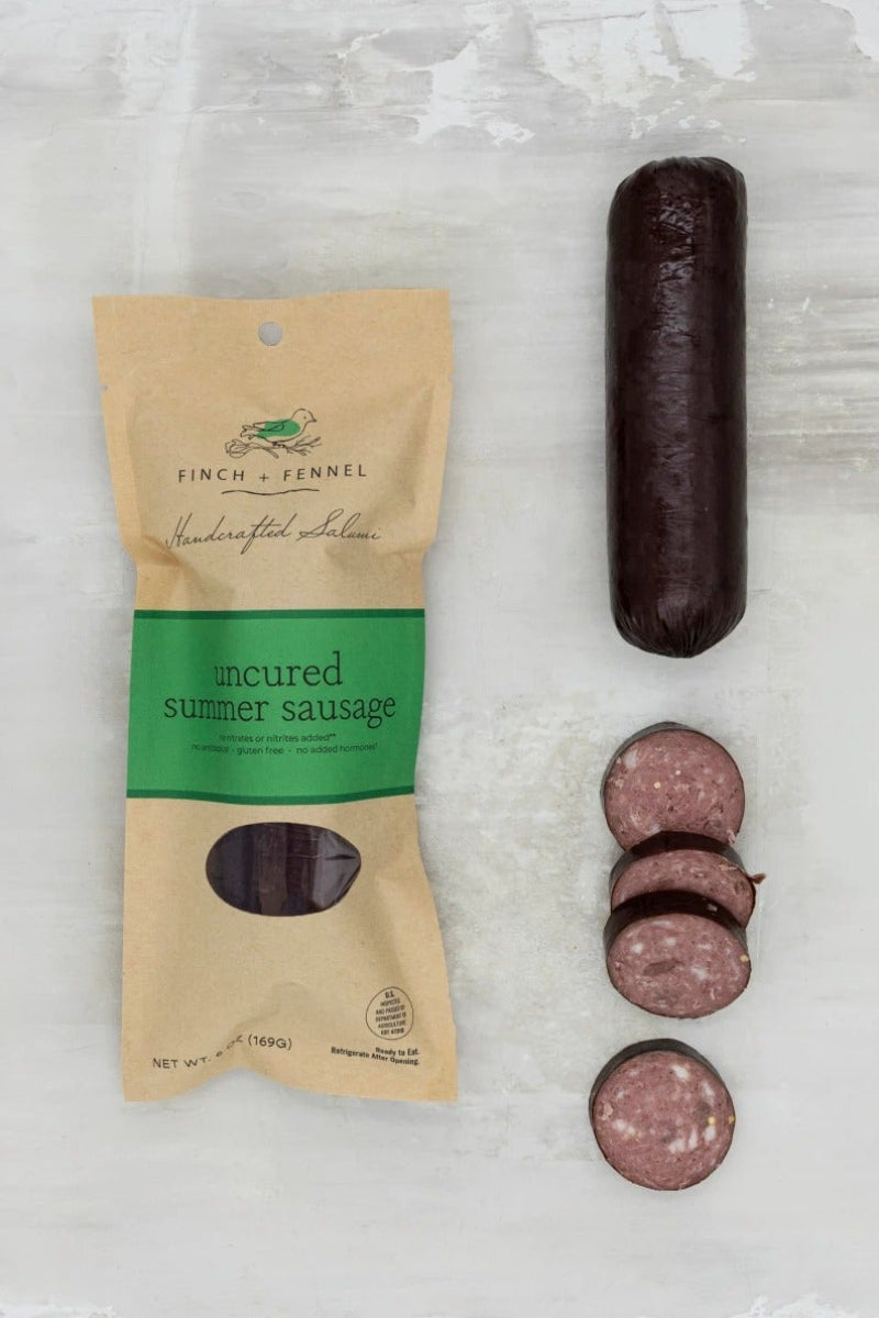Finch + Fennel Uncured Summer Sausage 6 oz