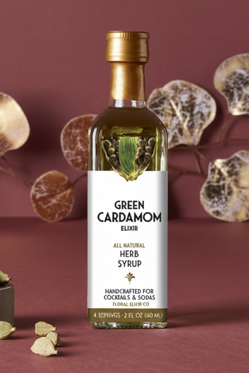 Floral Elixir Co. Green Cardamom Syrup Mini