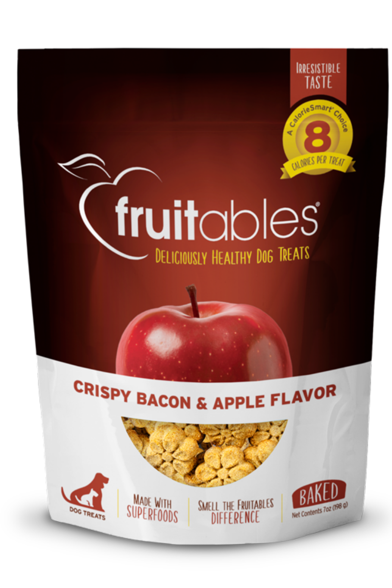 Fruitables Dog Treat Crispy Bacon & Apple 7 oz