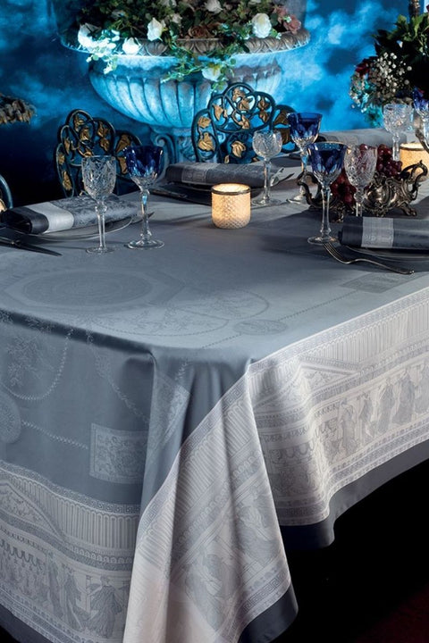 Garnier-Thiebaut Roma Ardoise Tablecloth 69" x 69"