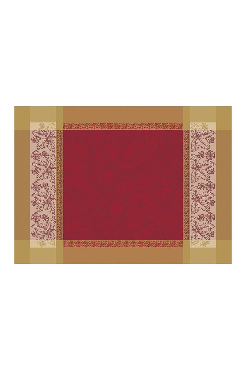 Garnier-Thiebaut Alexandria Placemat 21"x15" Rubis