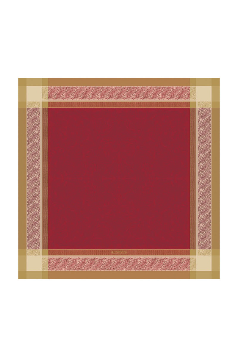 Garnier-Thiebaut Alexandria Tablecloth 69"x69" Rubis